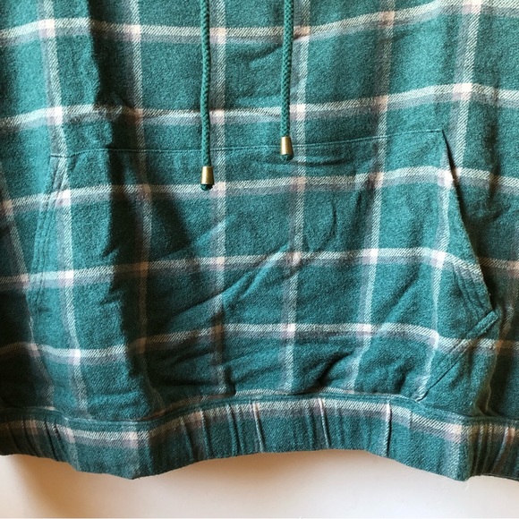 Natural Reflections Women’s Cowl Neck Green Plaid Pullover Size XL - Picture 7 of 15